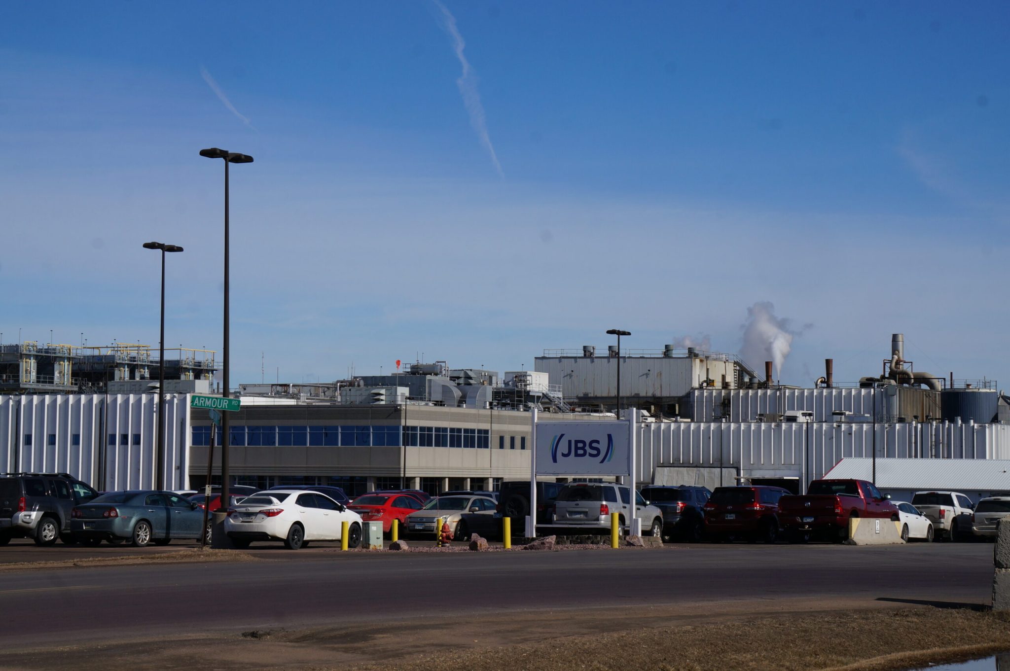 The outside of a meat processing plant