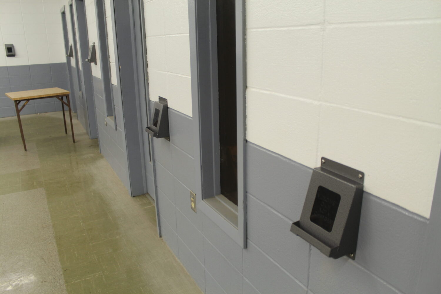 Video call kiosks at the South Dakota State Penitentiary. (Courtesy of South Dakota Department of Corrections)
