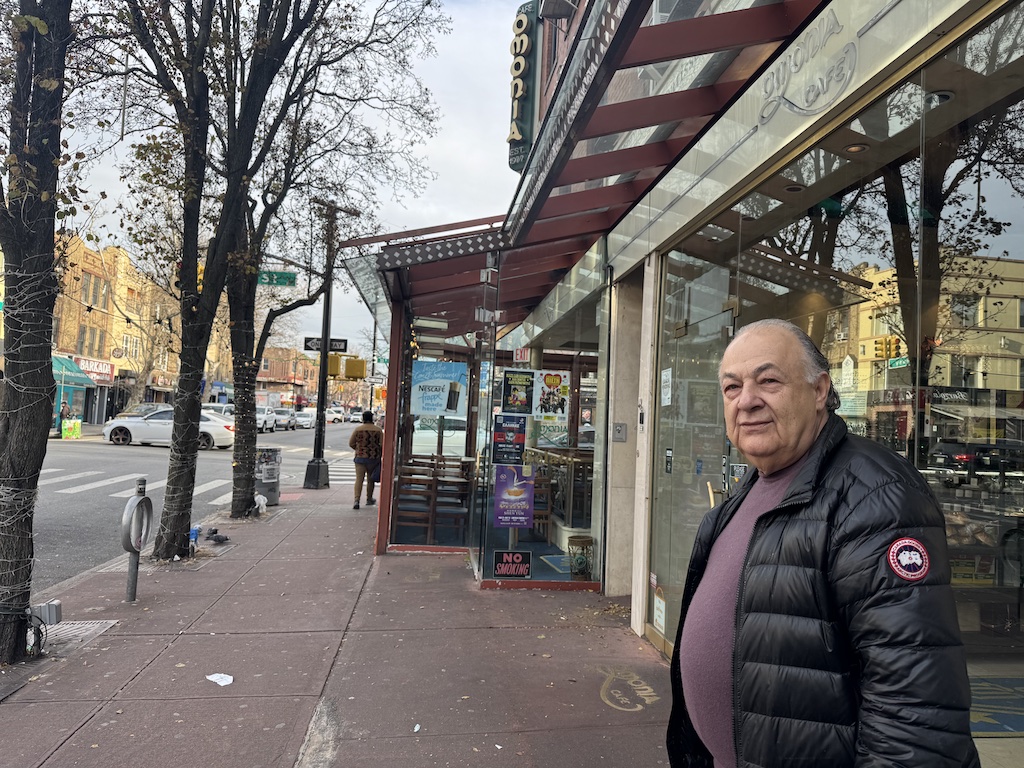 John Arvanitis, owner of the Omonia Café.