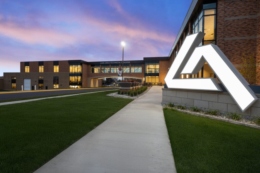 The campus of Lake Area Technical College in Watertown. (Courtesy of Lake Area Technical College)