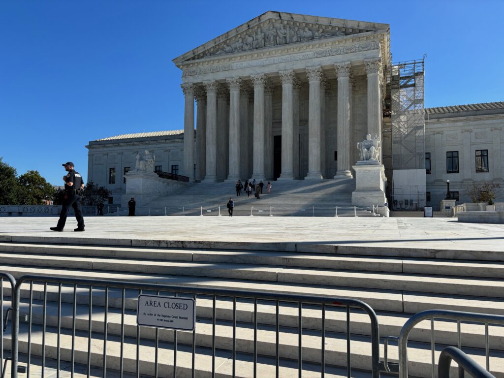 The U.S. Supreme Court on Oct. 9, 2024. (Photo by Jane Norman/States Newsroom)