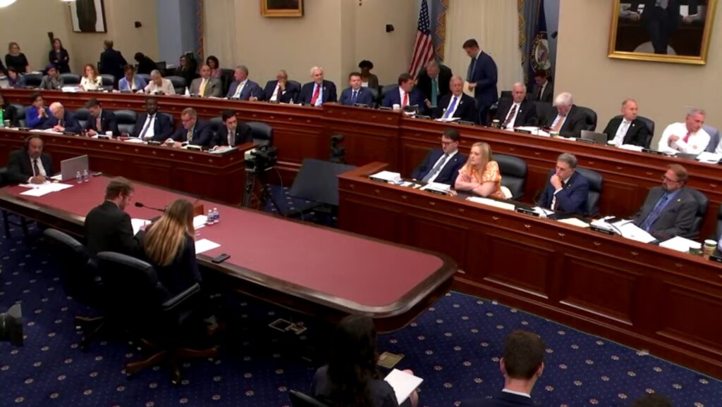 The U.S. House Budget Committee votes on Friday, May 16, 2025 on a massive reconciliation package. The vote failed, 16-21. (Screenshot from House webcast)