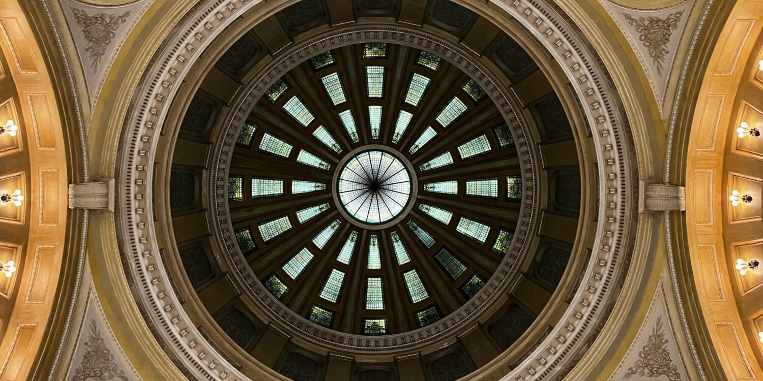 The South Dakota Capitol Rotunda. (Photo by Joshua Haiar/South Dakota Searchlight)