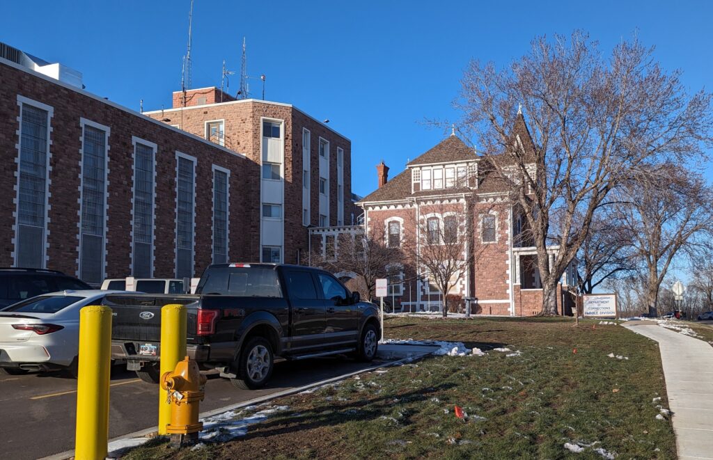 The South Dakota State Penitentiary, pictured on March 27, 2024. (John Hult/South Dakota Searchlight)