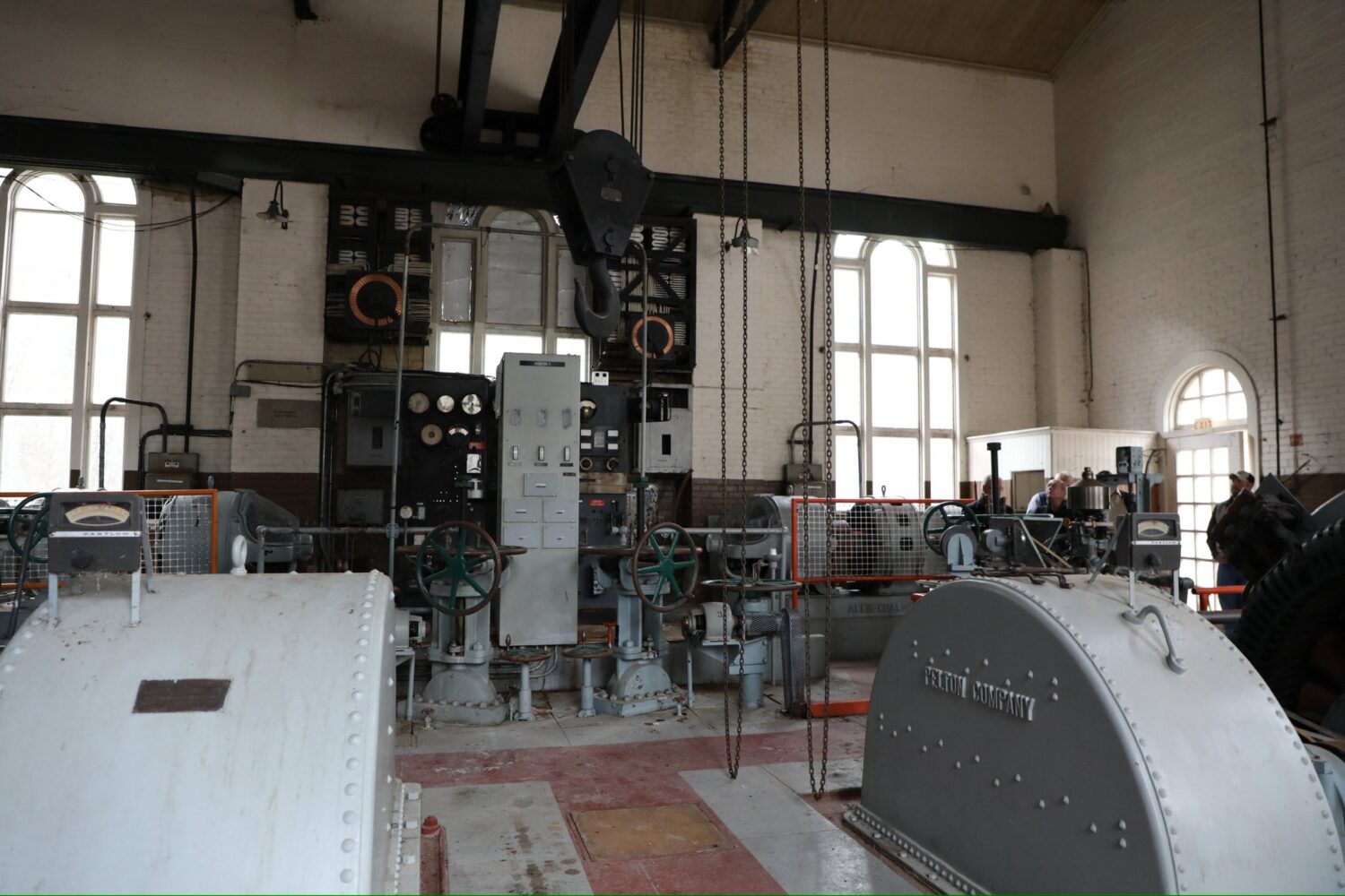 The inside of the Homestake Mining Co. hydro electric plant No.2, built in 1917, in Spearfish Canyon. (Photo courtesy of the Governor's Office)