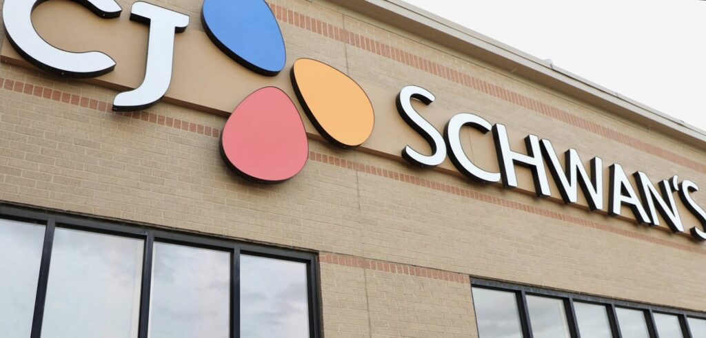 A sign identifies a CJ Schwan's office in downtown Sioux Falls, South Dakota, in September 2025. (Photo by South Dakota Governor's Office)