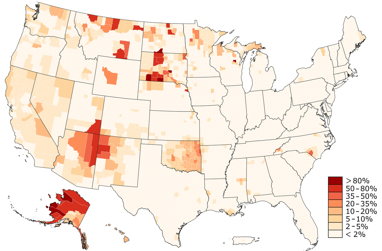 Fact brief: Does SD have the highest percentage of Native American residents?