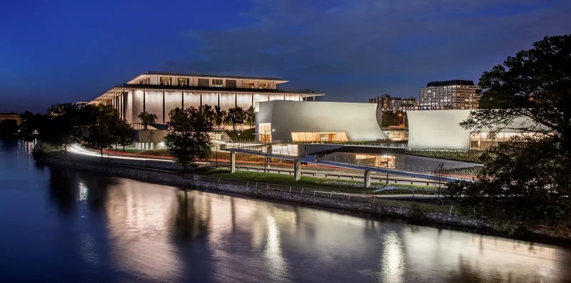 The Kennedy Center in Washington, D.C., which the center's board has renamed the Trump-Kennedy Center, a move now challenged in a lawsuit. (Photo courtesy of the Kennedy Center)