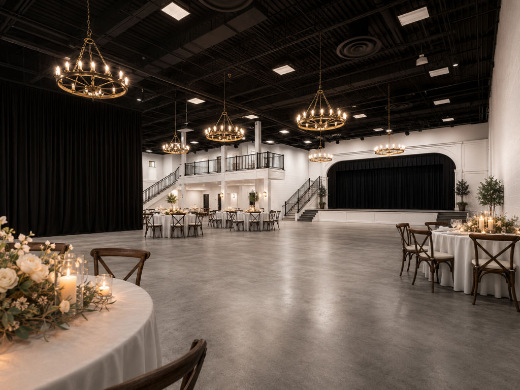 A look of what's to come inside The Gate Event Center