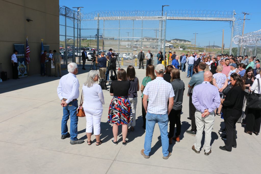Hundreds attended the ribbon cutting at the women's prison July 10, 2026 in Rapid City