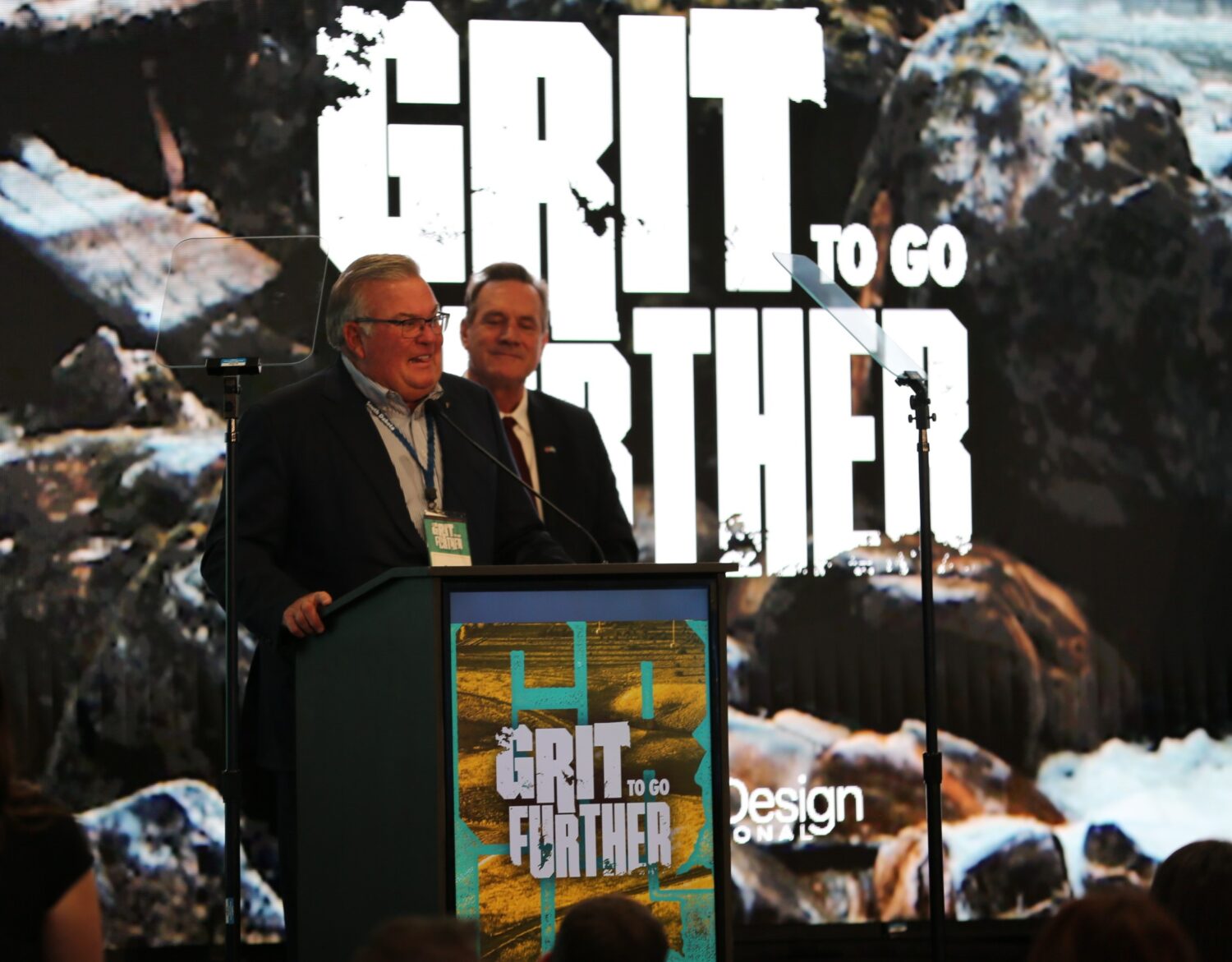 Dana Dykhouse speaks after receiving the Excellence in Economic Development Award from South Dakota Gov. Larry Rhoden on Feb. 26, 2026, in Pierre. (Photo by Joshua Haiar/South Dakota Searchlight)